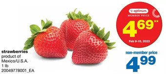 Wholesale Club Strawberries offer