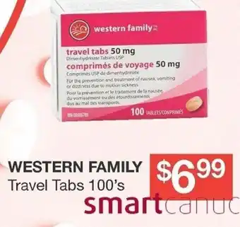 Western Family travel tabs 100's