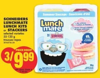 No Frills Schneiders lunchmate lunch kits or stackers 55-120 g offer