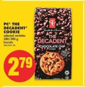 No Frills PC the decadent cookie 280/300 g offer