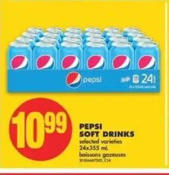 No Frills Pepsi soft drinks 24 x 355 ml offer