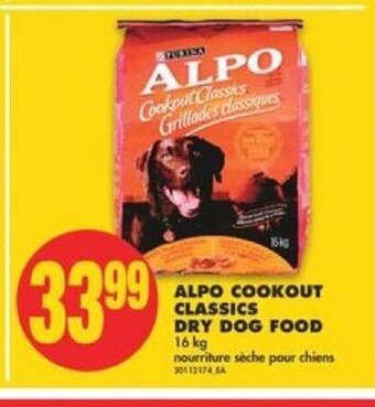 No Frills Alpo cookout classics dry dog food 16 kg offer