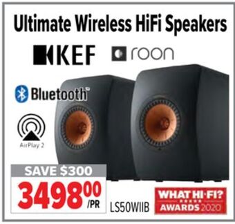 2001 Audio Video Kef ultimate wireless hifi speakers offer