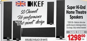 2001 Audio Video Kef super hi-end home theatre speakers offer