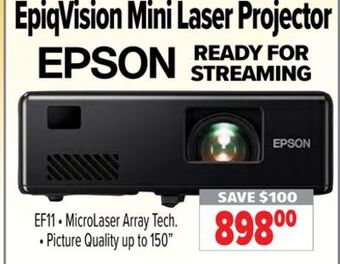 2001 Audio Video Epson epiqvision mini laser projector offer