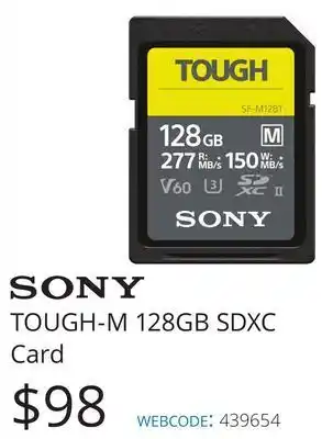 Vistek Tough-m 128gb sdxc card offer