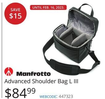 Vistek Manfrotto advanced shoulder bag l iii offer