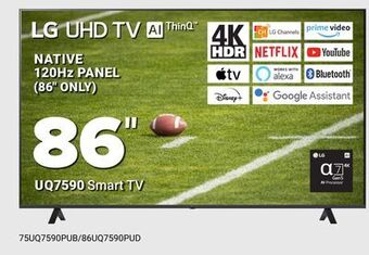 Visions Electronics Lg uhd tv native 120hz panel 86" uq7590 smart tv offer