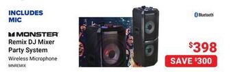 Visions Electronics Monster remix dj mixer party system offer