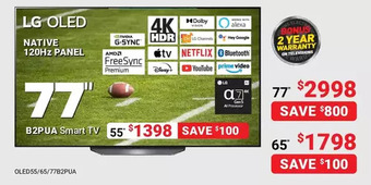 Visions Electronics Lg 77" smart tv offer