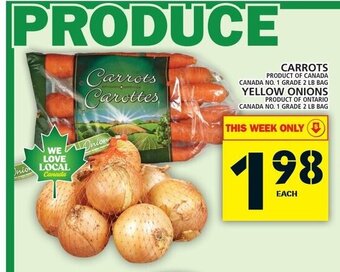 Food Basics Carrots & Yellow Onions offer