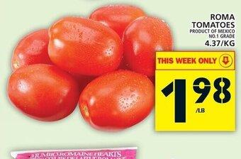 Food Basics Roma Tomatoes offer