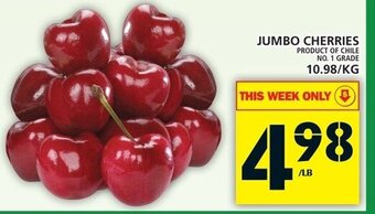Food Basics Jumbo Cherries offer