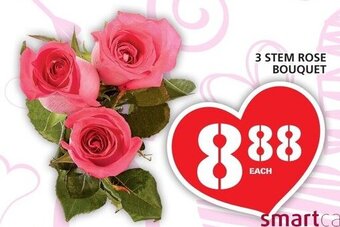 Food Basics 3 Stem Rose Bouquet offer
