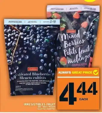 Food Basics Irresistibles Fruit 400-600g Frozen offer