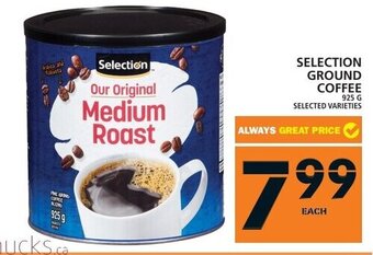 Food Basics Selection Ground Coffee 925g offer