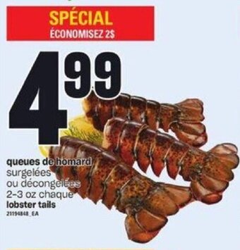 Provigo Lobster tails offer