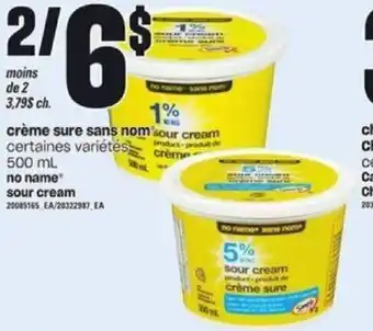 Provigo No name sour cream 500ml offer
