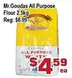 Top Food Supermarket Mr. goudas all purpose flour offer