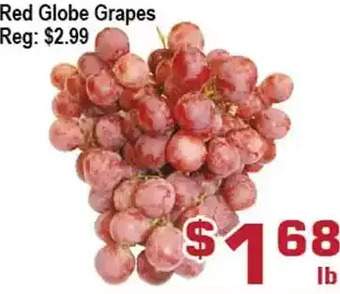 Top Food Supermarket Red globe grapes offer
