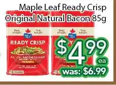 Ample Food Market Maple leaf ready crisp original natural bacon offer