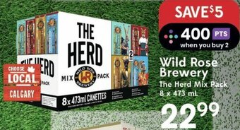 Sobeys Wild Rose Brewery The Herd Mix Pack 8 x 473 ml offer