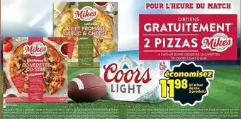 Metro Mikes Pizza and Coors Ligt offer
