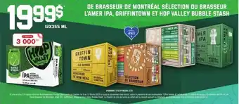 Provigo De Brasseur De Montreal Selection Du Brasseur L'Amer IPA, Griffintown Et Hop Valley Bubble Stash 12 x 355ml offer