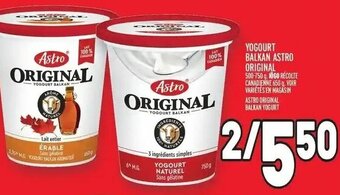 Metro Astro Original Balkan Yogurt offer