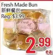 Hong Tai Supermarket Fresh made bun offer