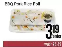 Nations Fresh Foods Bbq pork rice roll offer