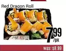 Nations Fresh Foods Red dragon roll offer