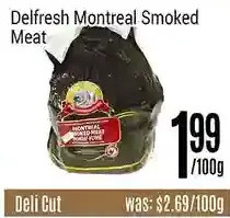 Nations Fresh Foods Delfresh montreal smoked meat offer