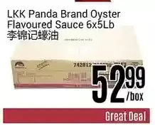 Nations Fresh Foods Lkk panda brand oyster flavoured sauce offer