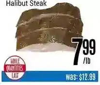 Nations Fresh Foods Halibut steak offer