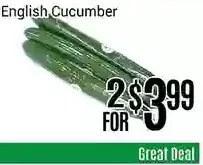 Nations Fresh Foods English cucumber offer
