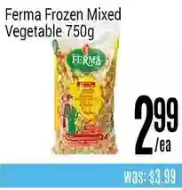Nations Fresh Foods Ferma frozen mixed vegetable offer