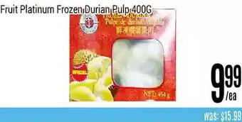 Nations Fresh Foods Fruit platinum frozen durian pulp offer