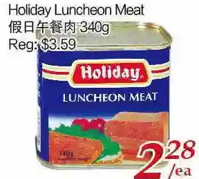 Tone Tai Supermarket Holiday luncheon meat offer
