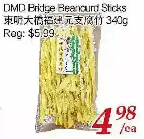 Tone Tai Supermarket Dmd bridge beancurd sticks offer