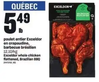 Provigo Exceldor Whole Chicken Flattend, Brazillian BBQ offer
