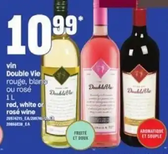 Provigo Vin Double Vie Red, White or Rose Wine 1L offer