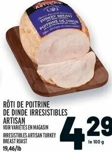 Metro Irresistibles Artisan Turkey Breast Roast offer