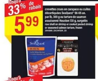 Maxi Crevettes crues en carapace ou cuites decortiquees SeaQuest 56-65 un offer