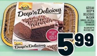 Metro McCain Deep'N Delicious Cake offer