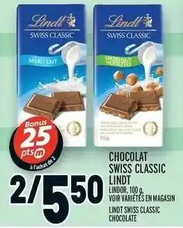 Metro Lindt Swiss Classic Chocolate offer