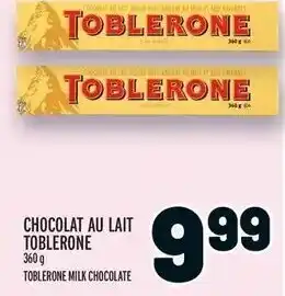 Metro Toblerone Milk Chocolate 360 g offer