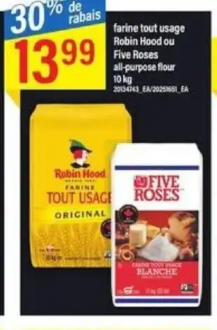 Maxi Five Roses All-Purpose flour 10kg offer