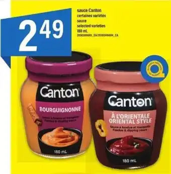 Maxi Canton sauce certaines varietes 180 ml offer