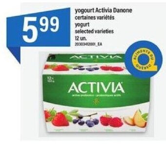 Maxi Activia Danone yogourt 12 un. offer